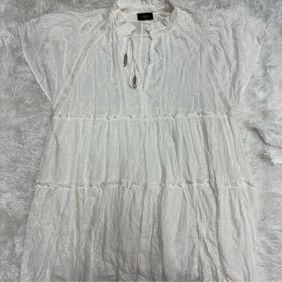 NWOT VICI Eyelet White Mini Dress - Picture 3 of 6